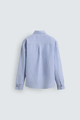 CREASED-EFFECT STRIPED SHIRT - Zara фото 8