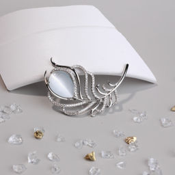 Брошь Арт. 3-0391-W - MyGemma фото 3