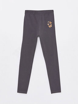 Beli Lastikli Bask?l? K?z ?ocuk Tayt