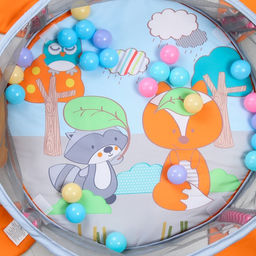 Развивающий коврик 3 в 1 Лис, 68х68 см, Крошка Я  фото 8