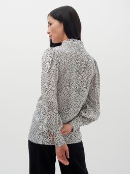 Блузка с принтом - Tantino фото 13