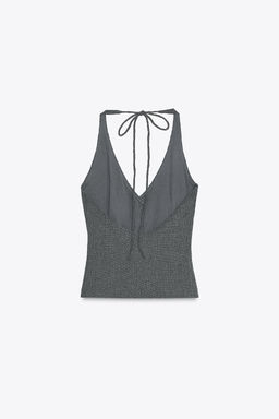 TEXTURED WAISTCOAT TOP - Zara фото 5