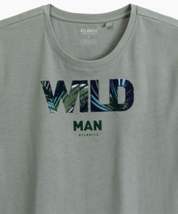 ATLANTIC NMP-396 Пижама мужская Wild светло-оливковый + темный хаки  фото 4