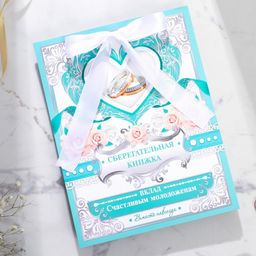 Конверт для денег на свадьбу, открытка, 6 листов «Вклад: счастливым молодожёнам»