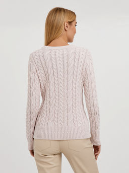 джемпер женский из хлопка с объемными косами - Glenfield фото 4