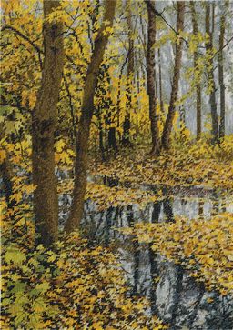 Набор для вышивания PANNA PS-1287 Пейзаж в осенних тонах 30 х 42 см