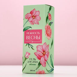 Гель для душа мондоро Нежность весны, 250 мл, аромат спелого яблока, Чистое счастье  фото 6