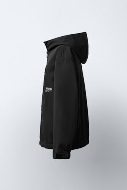 WATER-REPELLENT HOODED LINED TECHNICAL JACKET - Zara фото 3