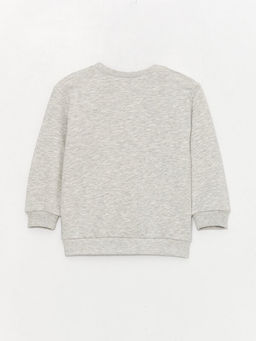 Bisiklet Yaka Uzun Kollu Bask?l? Erkek Bebek Sweatshirt ve E?ofman Alt 2li Tak?m - Waikiki фото 3