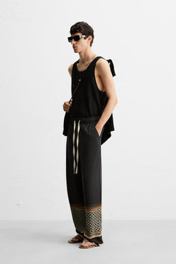 RELAXED FIT COLOUR BLOCK TROUSERS - Zara фото 14