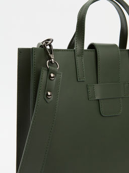 Женская сумка с ручками DIVAS BAG BEATRICE Артикул 3896286, серо-зеленый  фото 5