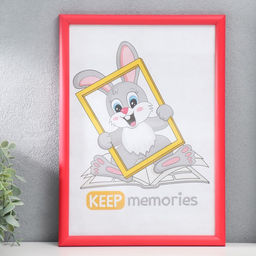 Фоторамка для фото 21×30 см Cedar, пластик, красный