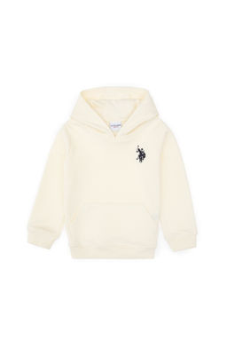 Erkek _ocuk Krem Basic Kap__onlu Sweatshirt - U.s. polo assn фото 2