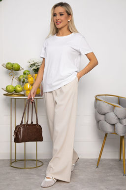 Брюки льняные Мэрлин (бежевые) Б15428-7М