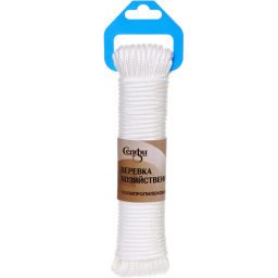 Цена за 12 шт. Веревка хозяйственная, полипропиленовая, Селфи, 4 мм, 15 м