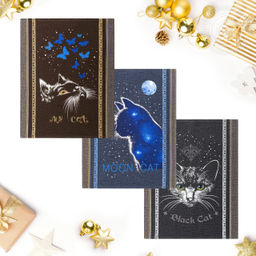 Набор полотенец из рогожки "Лунный кот" 45*60/3 шт. - 45*60 Полотенца из рогожки