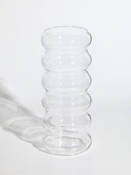 Ваза «Ширли», 24×10×10 см, стекло, прозрачная
