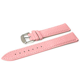 Ремешок для часов натуральная кожа розовый 20 мм C15-20pink