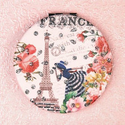 Зеркало карманное 7 см / GT357 /уп 50/300/ кожзам - Галеонтрейд фото 7