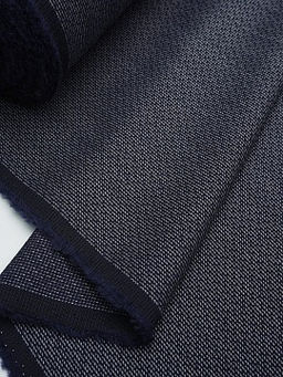 Шерсть костюмная Мираж цв.т.чернильно-синий, ш.1.55м, шерсть-100%, 190гр/м.кв