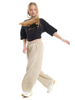 Брюки вельветовые для девочки 22-7614 бежевый - Mini maxi фото 13