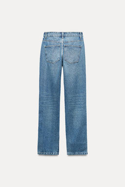 ZW COLLECTION MID-RISE JEANS WITH RHINESTONES - Zara фото 6