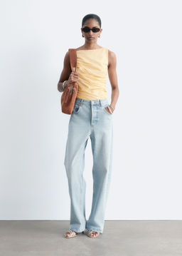 Top texturizado con cuello barco - H&m фото 5