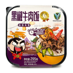 Саморазогревающийся рис с говядиной и черным перцем Youpinway, Китай, 295 г Акция