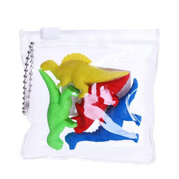 Набор ластиков фигурных 4 штуки Динозавры в пакете на зип-молнии (штрихкод на штуке) МИКС - Calligrata фото 4