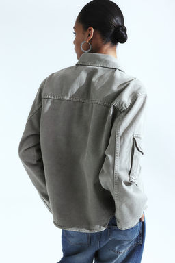 Chaqueta cargo en denim - H&m фото 3