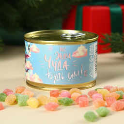 Монпансье Год лошади 2026. Не жди чуда, карамель леденцовая в консервной банке, 140 г - Фабрика счастья фото 3