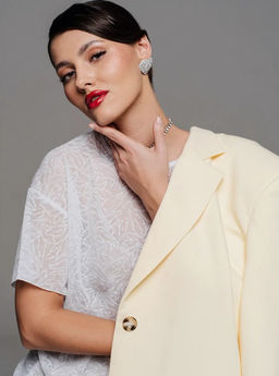 Футболка полупрозрачная паутинка оверсайз - Sahar art lab фото 11