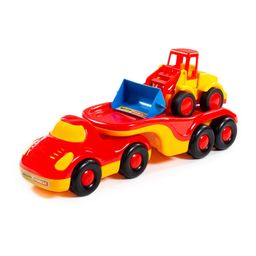 Дружок, автомобиль-трейлер + Базик, погрузчик