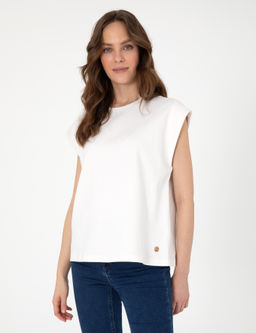 Beyaz Comfort Fit Ti__rt