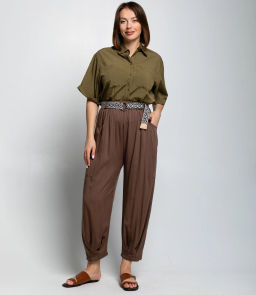 Брюки #ОКТ085008, тёмный хаки