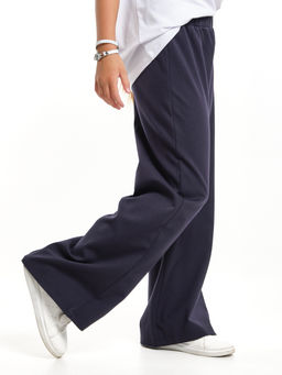 Брюки палаццо синие школьные штаны детская одежда девочке 22-7325 синий - Mini maxi фото 6