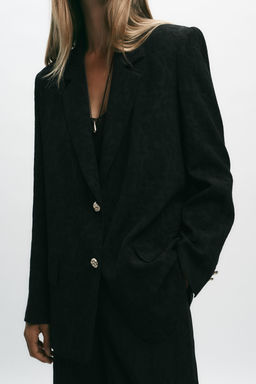 JACQUARD BLAZER WITH SHOULDER PADS - Zara фото 3