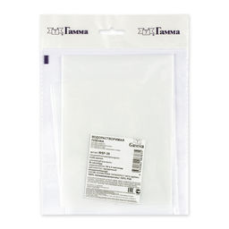 Нетканный материал (флизелин) Гамма водорастворимая пленка WSF-35 ФАСОВКА 50 см х 50 см прозрачный