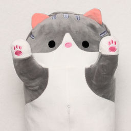 Мягкая игрушка Котик с пледом, 65 см, цвет серый - Simaland фото 2