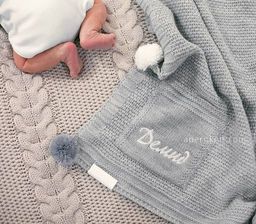 Вышивка на плед