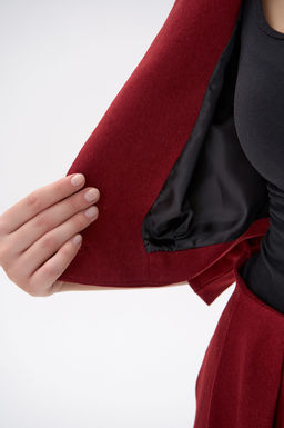 Короткий пиджак Джуди (бордовый) - Эльза фото 3