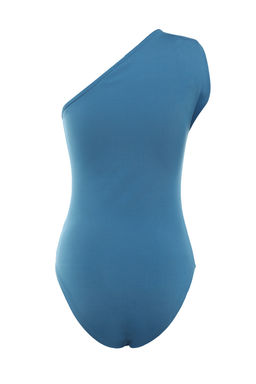 Indigo Asimetrik Yakal? Alttan C?tc?tl? Esnek Orme Body TWOSS22BD00014