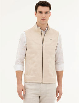 Bej Deri Yelek - Pierre cardin фото 3
