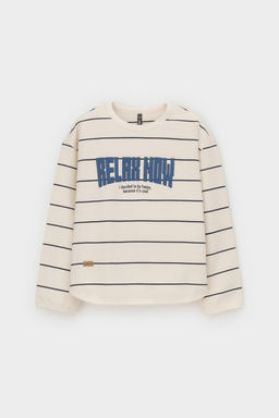 КР 302755-1/суровый,индиго,полоска к569 джемпер (свитшот) для мал