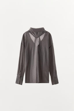 CAMISA RAYAS LAZADA / Gris - Zara фото 5