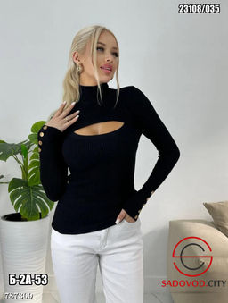 Женская водолазка однотонная - Bruno фото 2