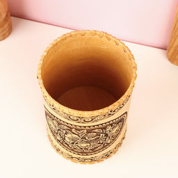 Туес «Пионы», 10.5×20 см, береста