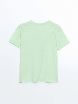 Bisiklet Yaka California Bask?l? Erkek ?ocuk Ti??rt