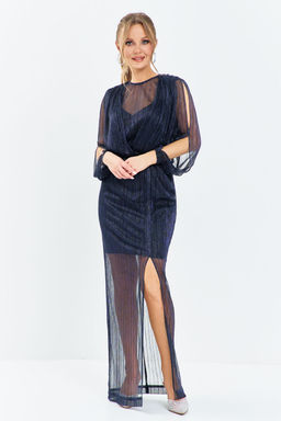 Платье Euro Moda 665 синий