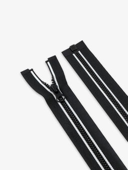 Цена за 10 шт. Молния «Трактор», №5, разъёмная, замок автомат, 60 см, декоративная, чёрная